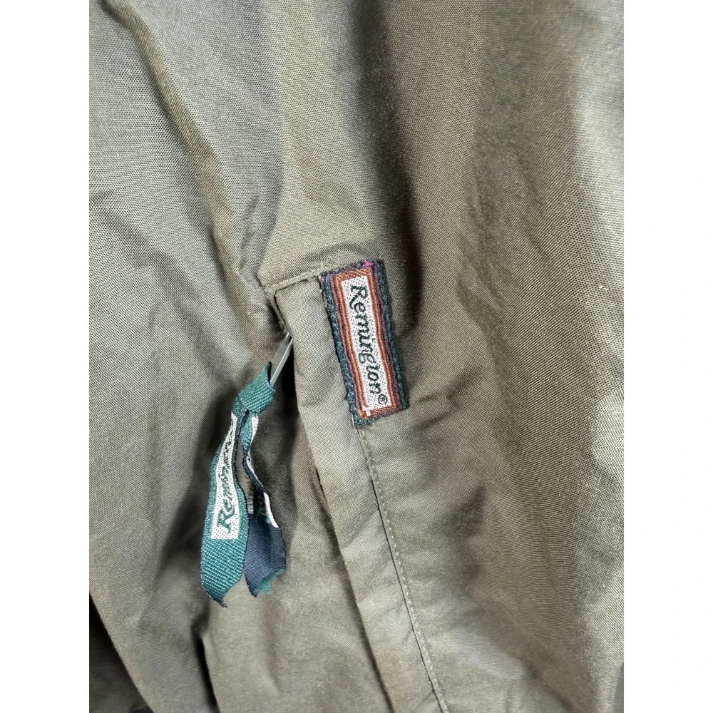 Remington Jacket Mens 2XL Green Nylon Bomber Outdoor Hunting Lined Zip Pockets
